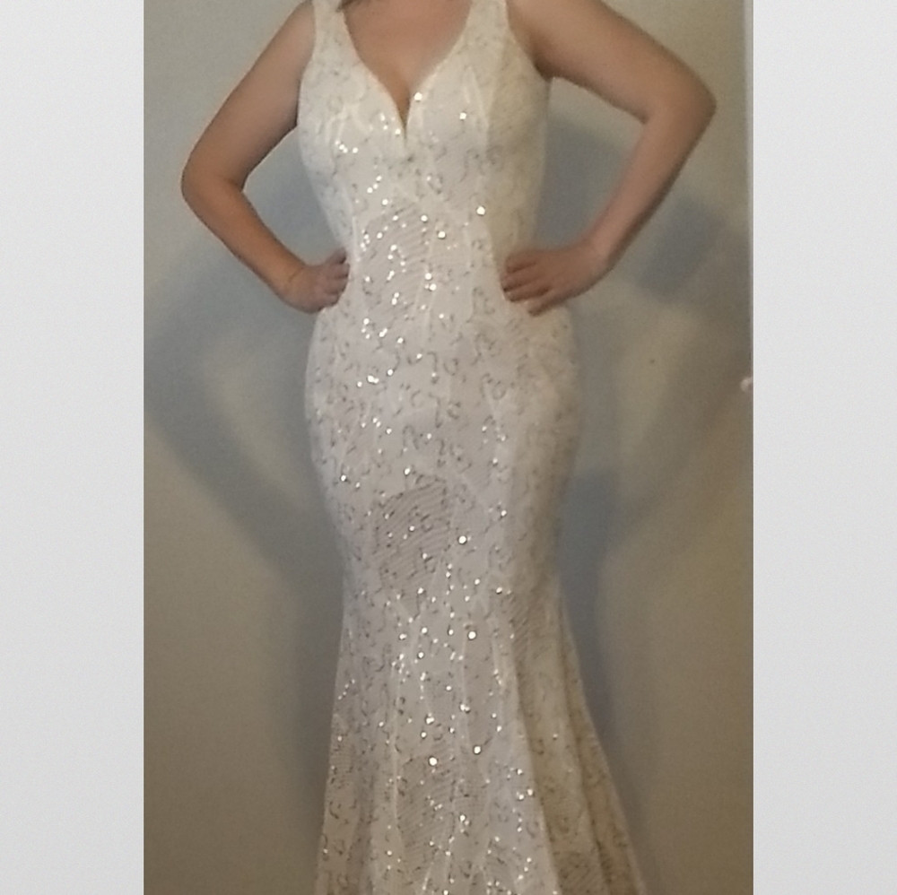 Gold sequin sparkle dress